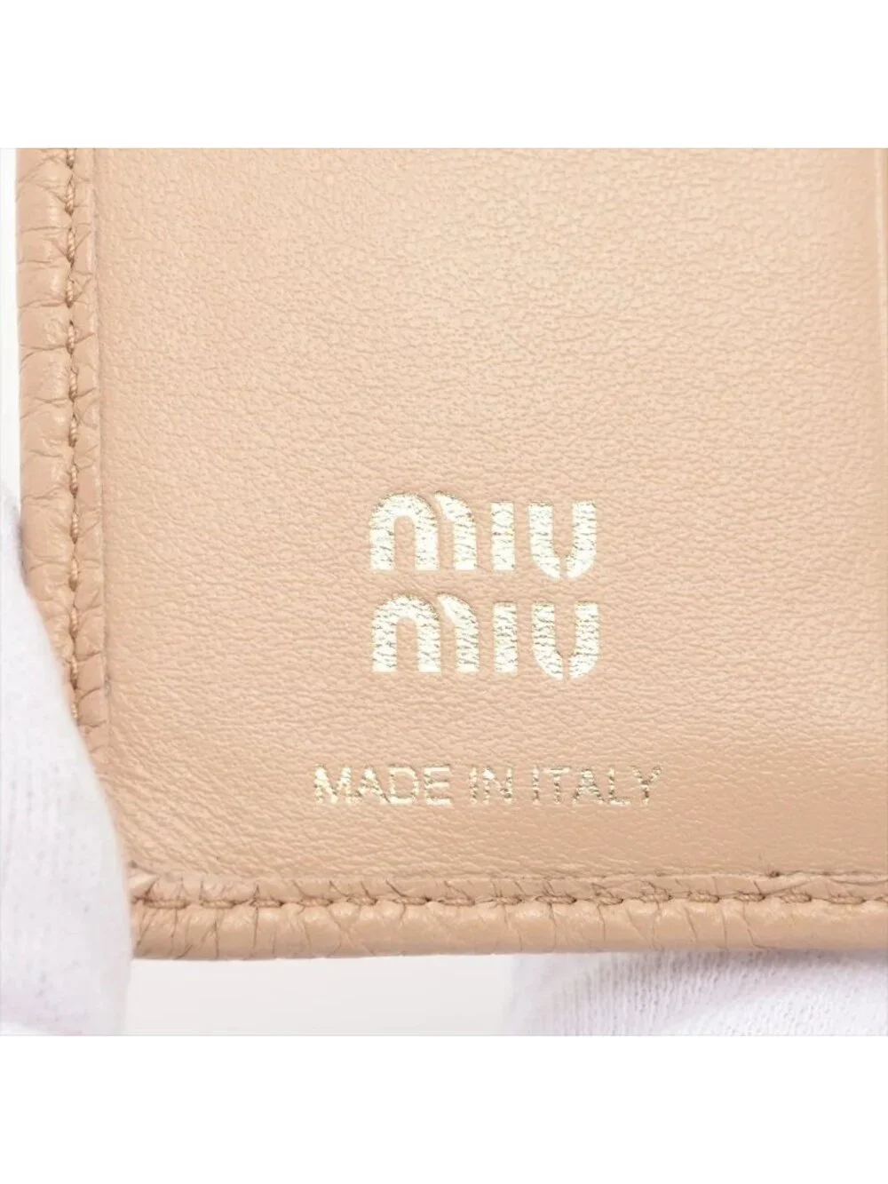 Miu Miu Leather Bifold Wallet Compact